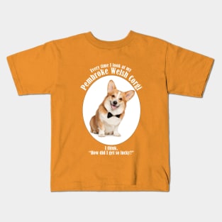 Lucky Corgi Kids T-Shirt